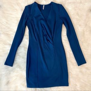 Long Sleeve Navy Dress (M)